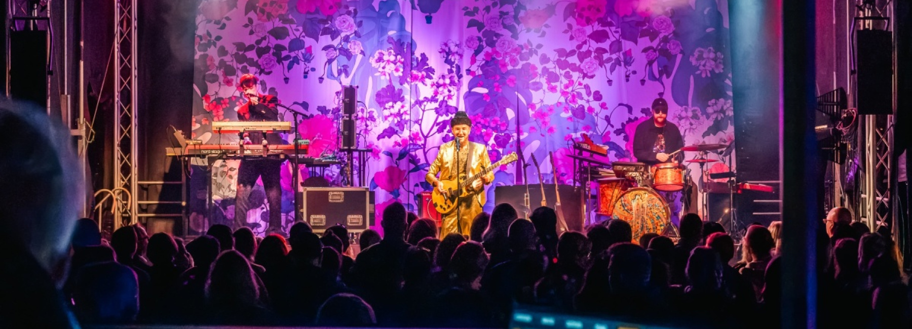 Konserttilavalla esiintymässä Samuli Putro